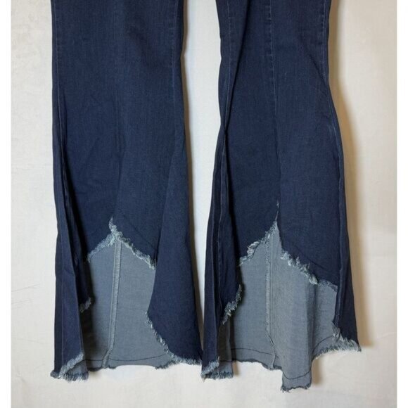 Judy Blue Women's 14W Super Flare‎ Fit High Waist Dark Blue Jeans JB8464 - Picture 4 of 14